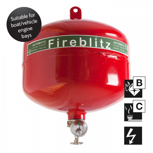 Fireblitz Automatic Extinguisher Clean Agent Gas (