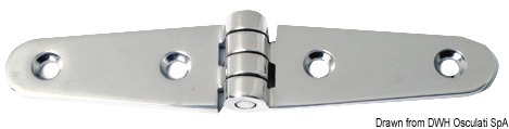152 x 29mm Strap Hinge Stainless Steel (Sold Each)